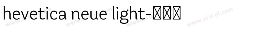 hevetica neue light字体转换